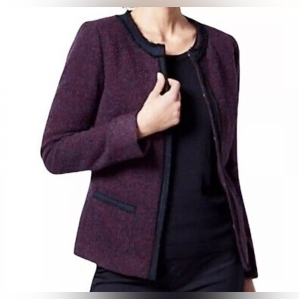 New - Talbots Boucle Wool Blend Tweed Women’s Jacket